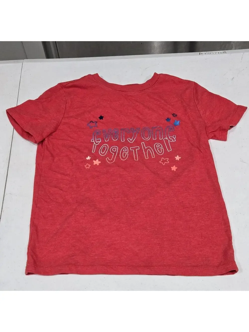 Cat & Jack Kid's Red and Pink Tshirt